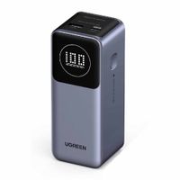 Batería externa Ugreen Nexode PB724, 12000 mAh, carga rápida de 100 W, pantalla digital, negro